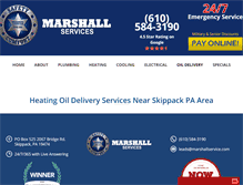 Tablet Screenshot of marshalloil.com